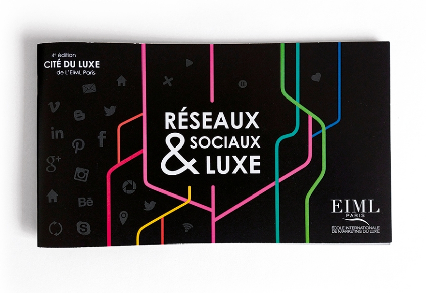 Brochure 4e édition Cité du Luxe par Johanne Goll graphiste, couverture