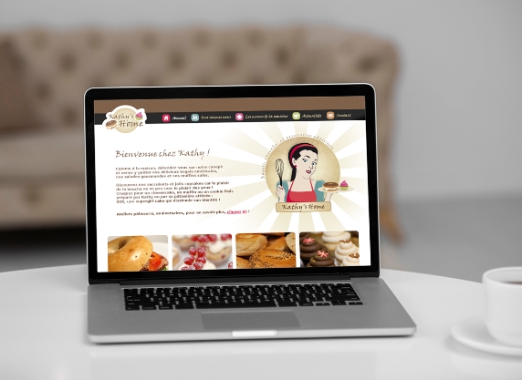 Site Web Kathy’s Home par Johanne Goll graphiste freelance