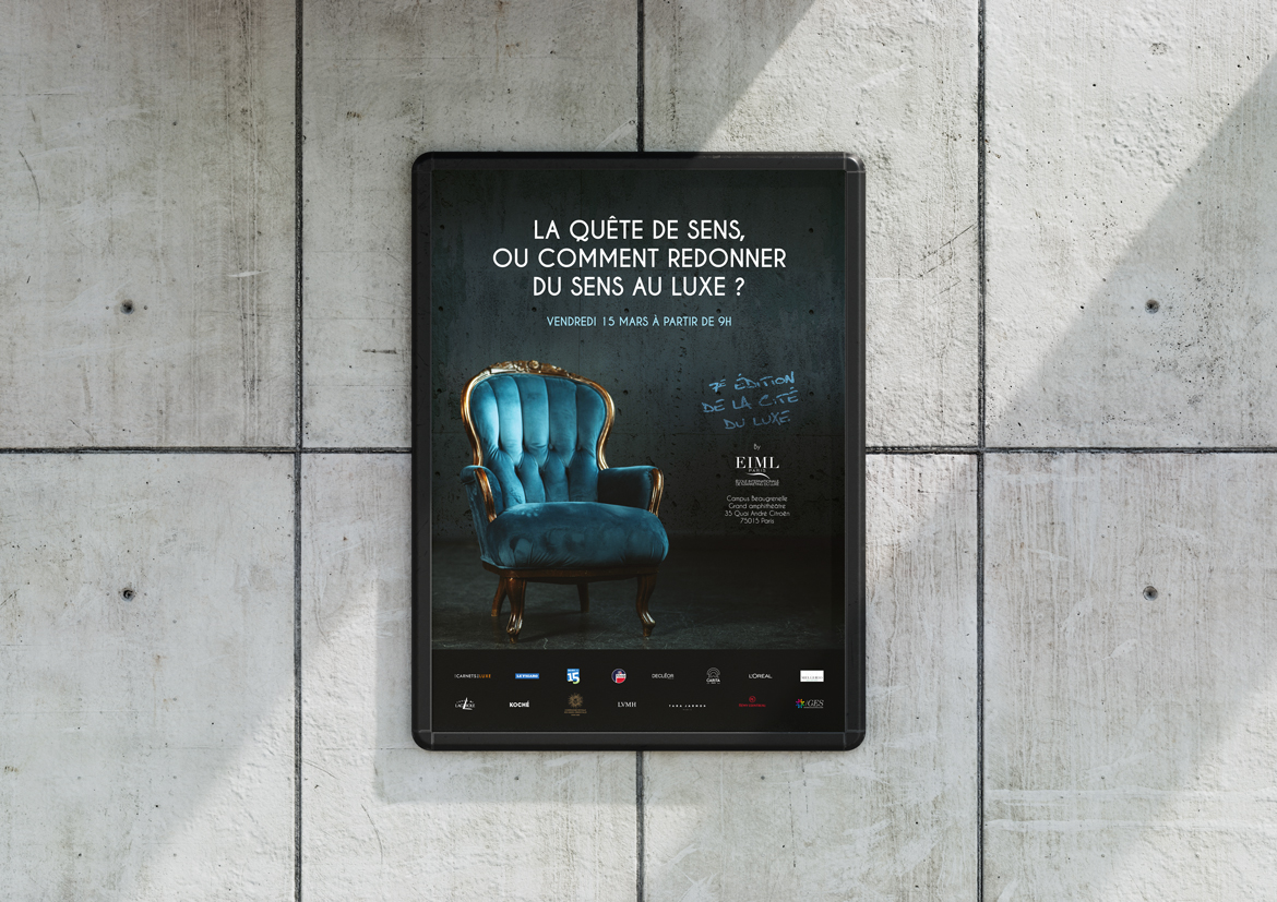 Affiche 7e édition Cité du Luxe par Johanne Goll graphiste