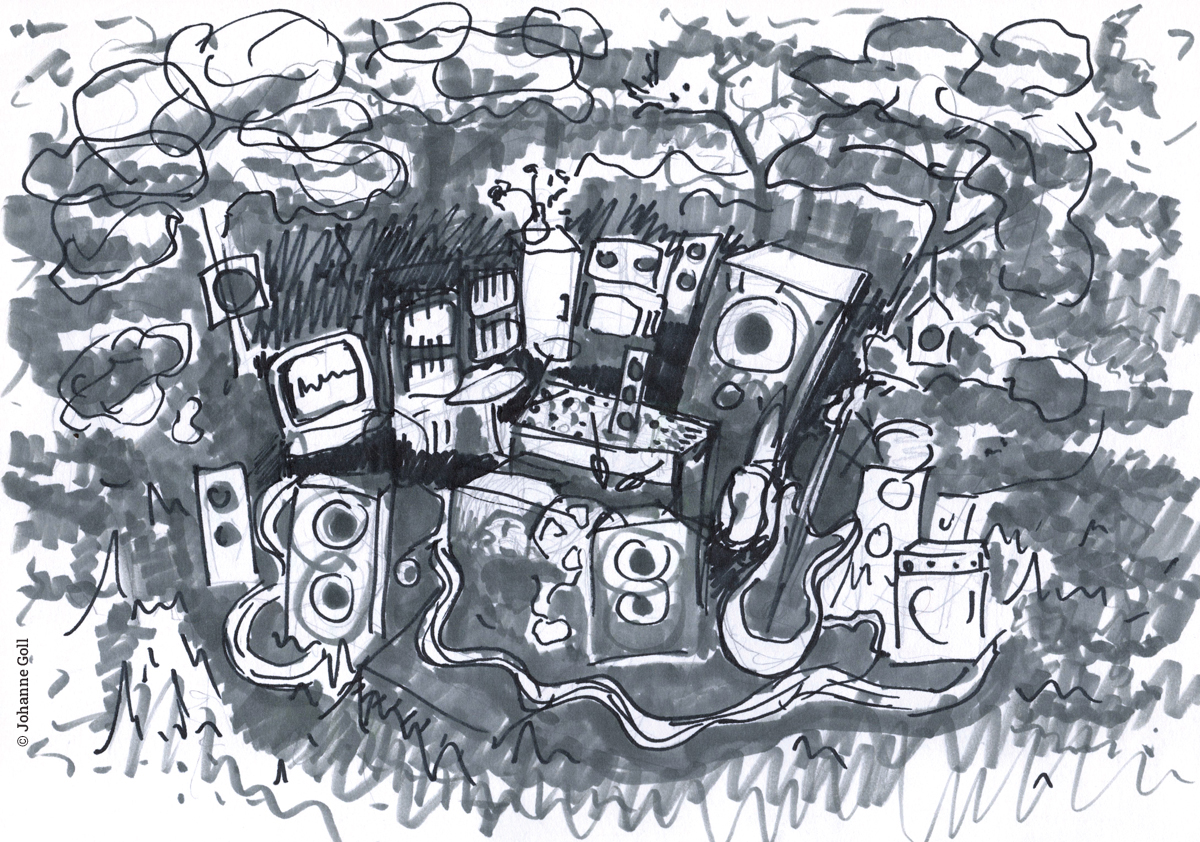 Illustration studio zkiprod version 2, par Johanne Goll, graphiste freelance